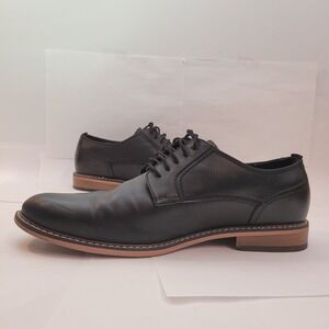 Madden Derby‎ Shoes Men Black Lace Up Plain Toe Ortholite 11W Wide Width